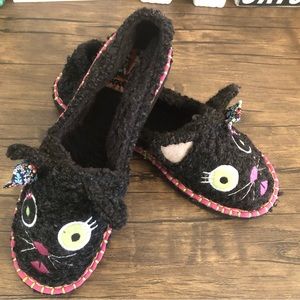 Tigerbear Republik, Size 9, Black Cat Slippers